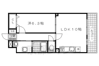 京都府京都市山科区音羽八ノ坪【マンション】の間取り