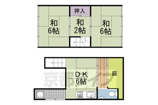京都府京都市東山区大和大路通五条上る東入門脇町【一戸建】の間取り