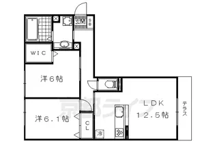 シャルマンコート ドゥ【106号室】の間取り