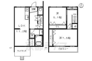 エル・セレーノ西大路【S101号室】の間取り