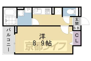 シャルマン唐橋南【2階】の間取り