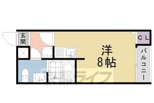 KYOTO HOUSE東寺【1階】の間取り