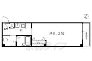 ブリエ京都【1階】の間取り