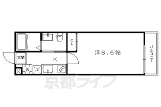 京都府京都市下京区裏片町【マンション】の間取り