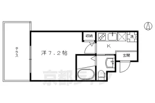 いろは梅小路【103号室】の間取り