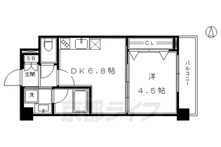 ベラジオ京都烏丸十条II【3階】の間取り