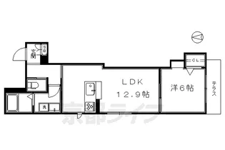レジデンス伏見稲荷【102号室】の間取り