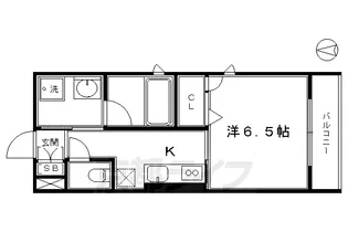 シャーメゾンろくはら【3階】の間取り