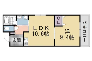クレアーレ五条大宮【1階】の間取り