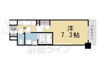 エスリード烏丸五条駅前【4階】の間取り