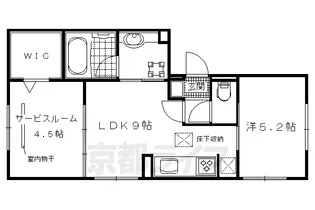 セジュール西賀茂【101号室】の間取り