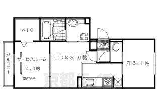 1SLDKの間取り画像
