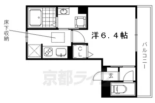 京都府京都市北区平野宮西町【アパート】の間取り