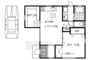 京都府京都市上京区浮田町【一戸建】の間取り