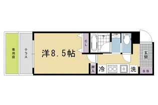 京都府京都市上京区上立売通小川東入上る挽木町【マンション】の間取り