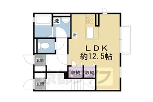 マ メゾン 一条戻橋【101号室】の間取り