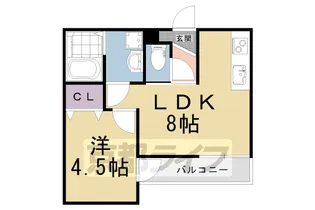 プライベートレジデンス御所西【2階】の間取り