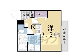 モレス・ヴィラ京都寺町通【301号室】の間取り