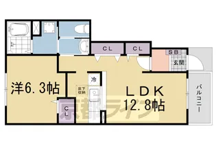 プラシード・アロッジオⅢ【1階】の間取り