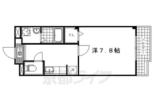 カルムアビタシオン大将軍Ⅱ【2階】の間取り