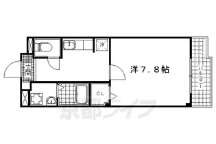 カルムアビタシオン大将軍Ⅱ【2階】の間取り