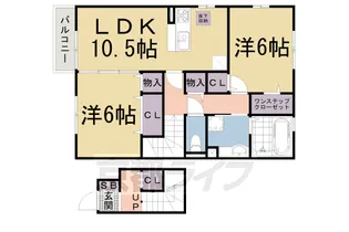 セジュール若葉台【205号室】の間取り