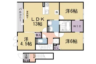 セジュール若葉台【2階】の間取り