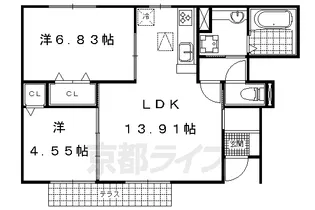 Ark Yokota(アークヨコタ)【1階】の間取り