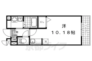 カルムアビタシオン大将軍【3階】の間取り
