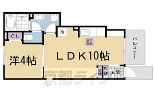 コーポ勢多Ⅷ番館【1階】の間取り