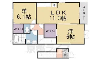 カーサKeiⅢ【2階】の間取り