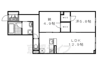 シャーメゾン小野小町【103号室】の間取り