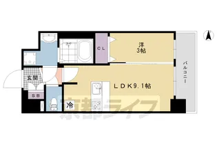 プレサンス THE KYOTO 澄華【2階】の間取り