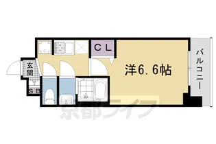 プレサンス THE KYOTO 澄華【2階】の間取り