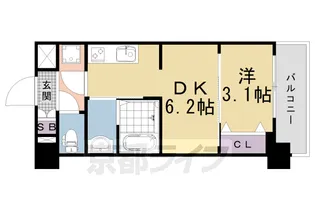 京都府京都市南区東九条西河辺町【マンション】の間取り