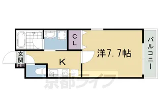 クレドール京都駅南【1階】の間取り