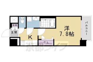 エスリード京都梅小路アヴェニテ【2階】の間取り