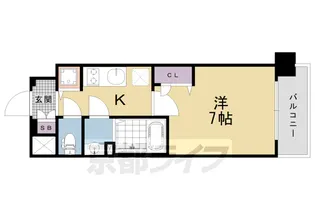 エスリード京都梅小路アヴェニテ【6階】の間取り