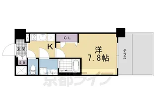 エスリード京都梅小路アヴェニテ【1階】の間取り