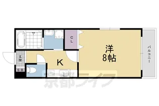 GRAKAN京都駅前 悠【4階】の間取り