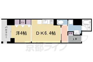 京都府京都市下京区西七条南東野町【マンション】の間取り