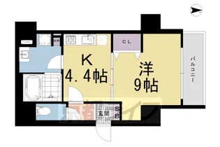 ベルビュー七条河原町【5階】の間取り