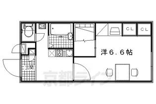 レオパレスヴィレッジ殿城【102号室】の間取り