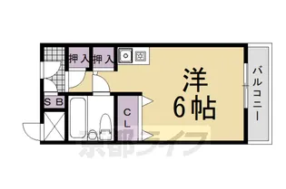 1Kの間取り画像