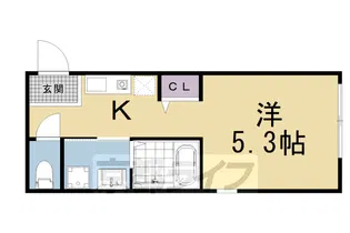 サンフェリシアン東福寺【301号室】の間取り