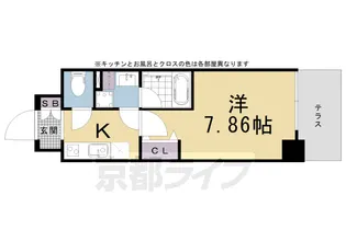 京都府京都市南区東九条明田町【マンション】の間取り
