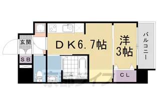 アドバンス京都フェリス【2階】の間取り