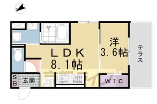CozyCote上鳥羽【1階】の間取り