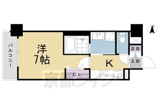 ベラジオ雅び烏丸十条【5階】の間取り