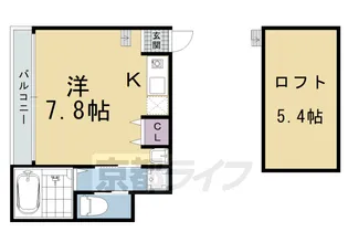 AYM堀川五条【301号室】の間取り
